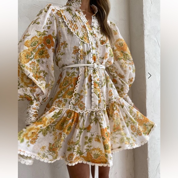 Alemais Songbird mini dress size 6 AUS - Picture 6 of 13